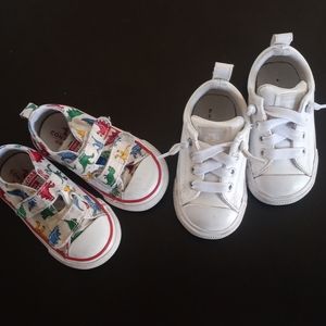 2 pairs of size 5 baby converse